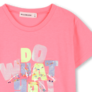 Sequins Comfort Fit T-Shirt - Fuchsia