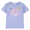 Sequins Short Sleeve T-Shirt - Angel Blue