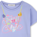 Sequins Short Sleeve T-Shirt - Angel Blue