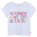 Sequins Short Sleeve T-Shirt - White
