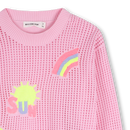 Jacquard Open Knit Jumper - Nosegay