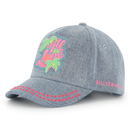 Rhinestones Denim Cap - Stone