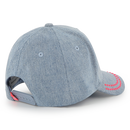 Rhinestones Denim Cap - Stone
