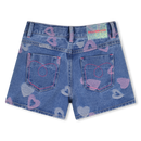 Jacquard Denim Shorts - Denim Blue