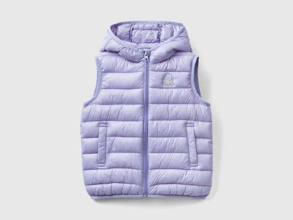 Girls Hooded Gilet - Lilac