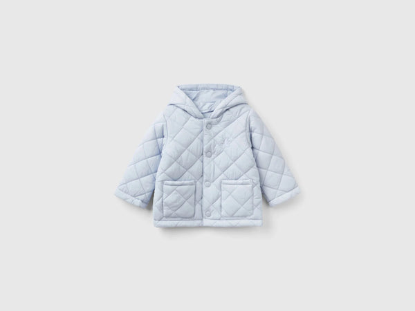 Padded Hooded Jacket - Light Blue