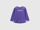 Girls Logo Long Sleeve T-Shirt - Purple