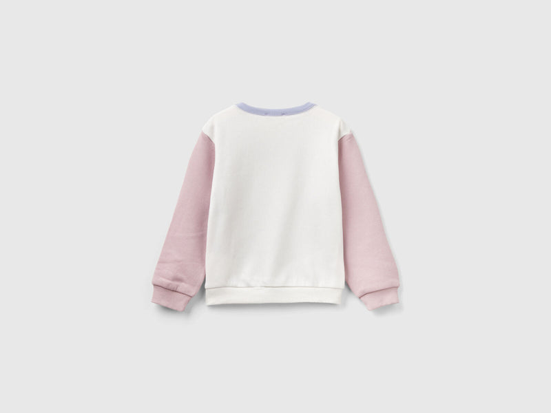 Girls Round Neck Sweatshirt - Lilac