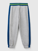 Boys Side Stripe Joggers - Grey
