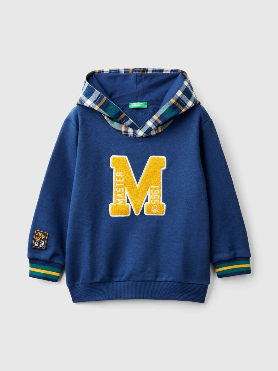 Full Sleeves Ucb Hooded Sweatshirt Berkeley Arched Applique Above