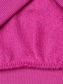 Dropped Shoulders Logo Hoodie - Fuchsia