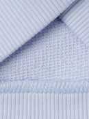 Plain Zipped Hoodie - Light Blue