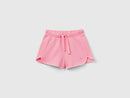 Girls Basic Spring Cotton Shorts - Pink