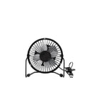 USB Metal Desk Fan - Black