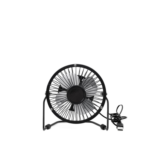 USB Metal Desk Fan - Black