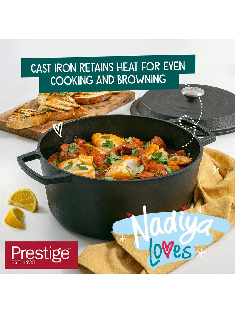 Nadiya 4.5-Litre Cast Iron Casserole