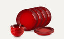 12 Piece Dinnerware Set - Cerise