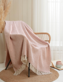 Ascot Cotton Throw Pink - 180x250cm