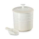 Stoneware 2.3L Pet Food Storage Jar with Scoop - Meringue