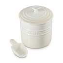 Stoneware 2.3L Pet Food Storage Jar with Scoop - Meringue
