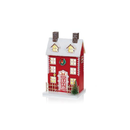 29cm Battery Operated Red House with Tree Scene