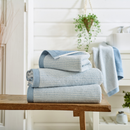 Willow Weave Stripe Towel - Blue