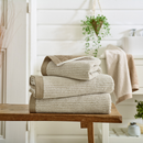 Willow Weave Stripe Towel - Natural