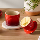 Stoneware Butter Crock - Cerise