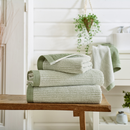 Willow Weave Stripe Towel - Sage