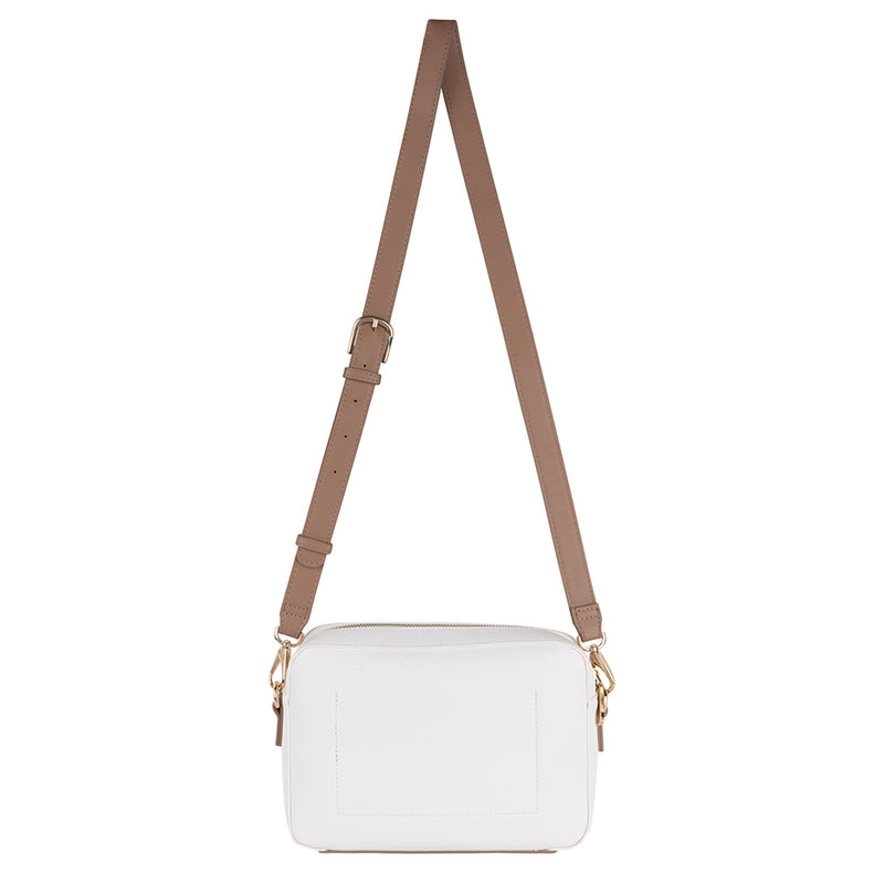 Alexia Camera Bag - White Leather