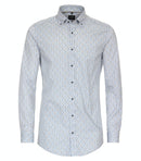 Body Fit Print Shirt - Blue