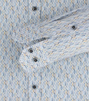 Body Fit Print Shirt - Blue