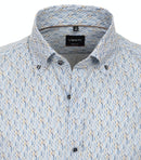 Body Fit Print Shirt - Blue