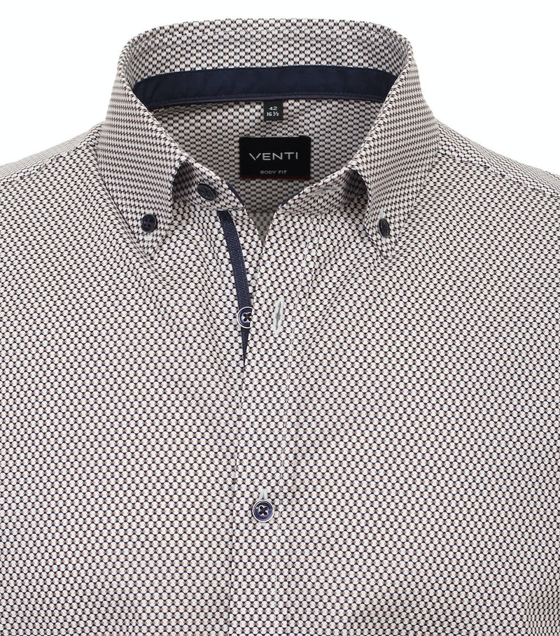 Body Fit Shirt - Brown