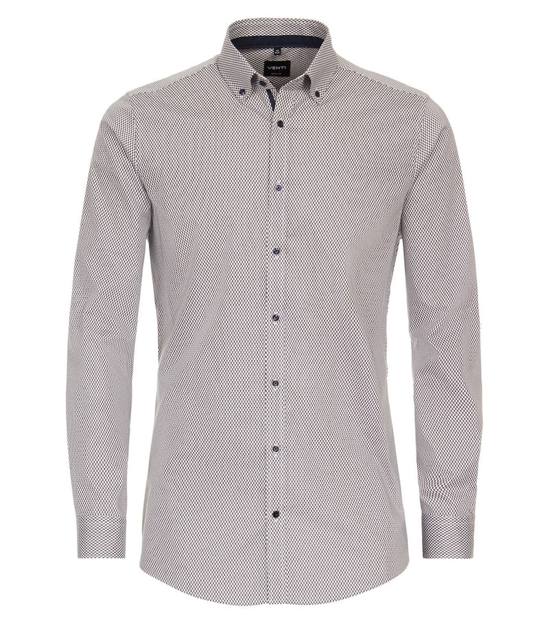 Body Fit Shirt - Brown