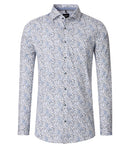 Cutaway Print Shirt - Blue