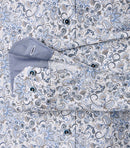 Cutaway Print Shirt - Blue