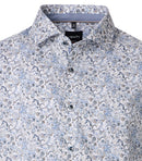 Cutaway Print Shirt - Blue
