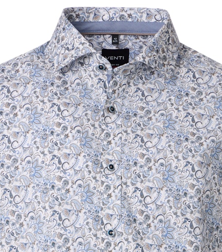 Cutaway Print Shirt - Blue
