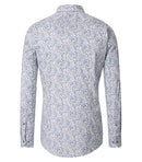 Cutaway Print Shirt - Blue