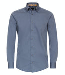Modern Fit Plain Shirt - Blue