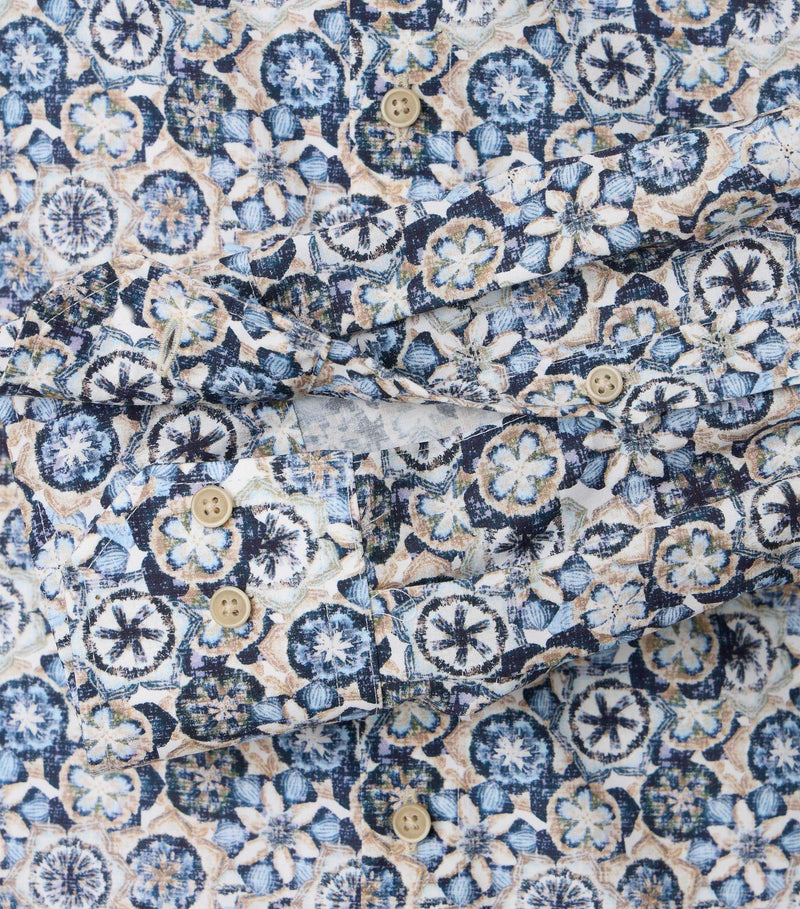 City Print Shirt - Blue