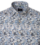 City Print Shirt - Blue