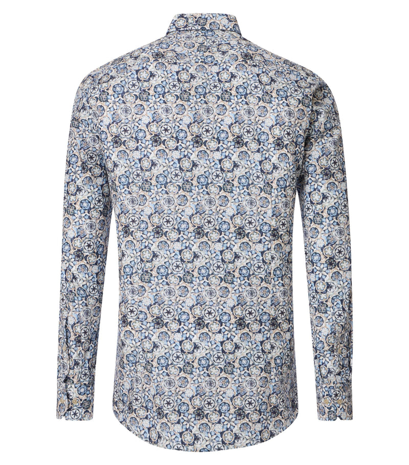City Print Shirt - Blue