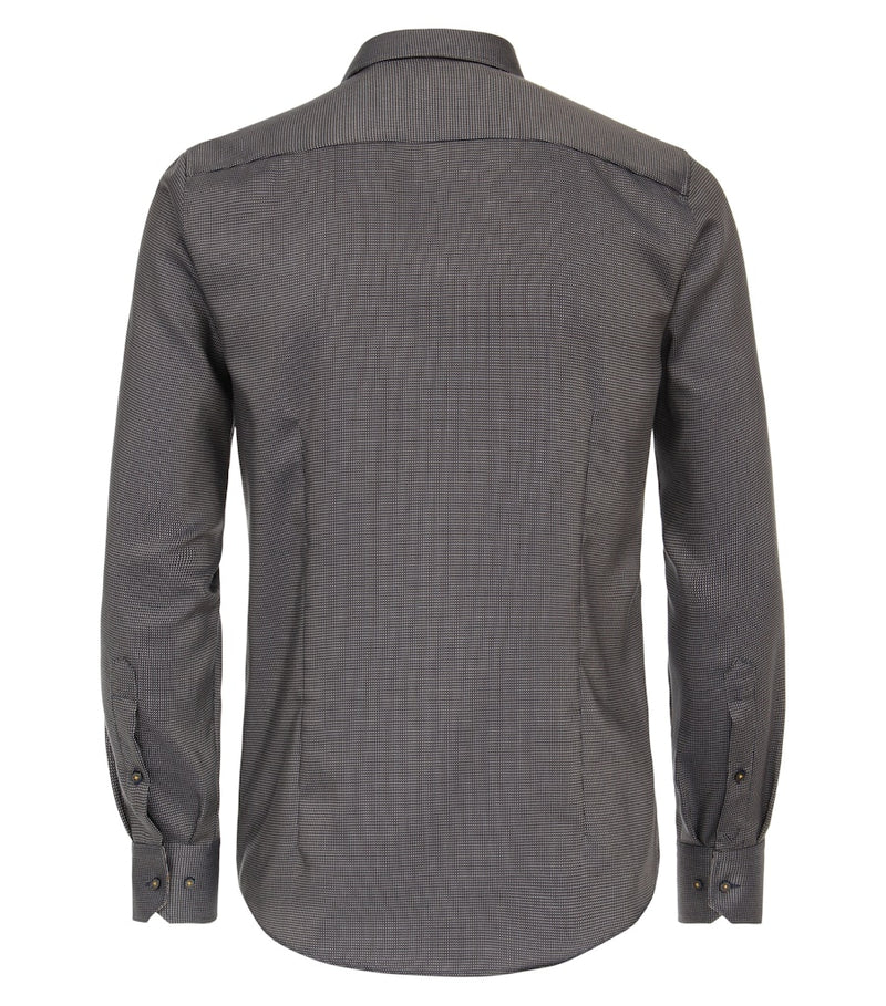 Modern Fit Plain Shirt - Brown