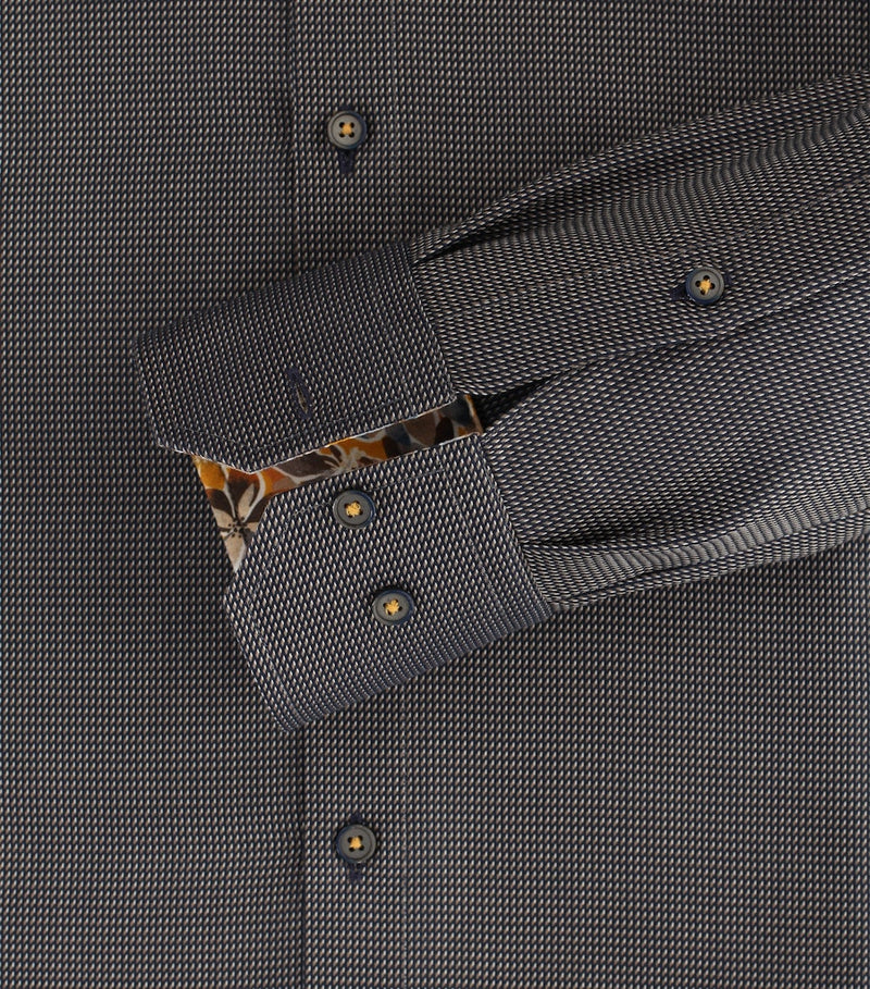 Modern Fit Plain Shirt - Brown