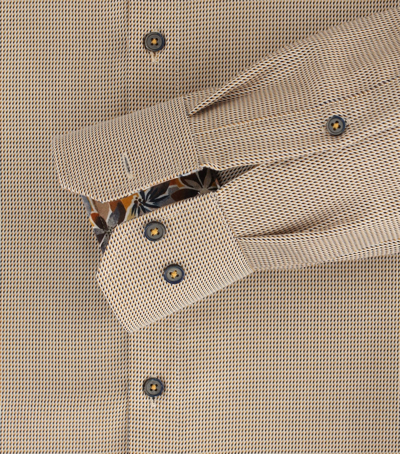 Modern Fit Plain Shirt - Yellow