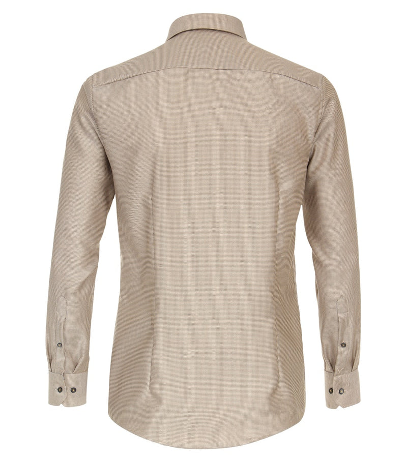 Modern Fit Plain Shirt - Yellow