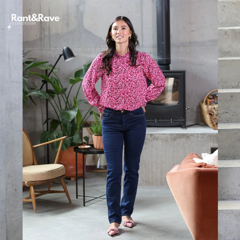 Vera Straight Tummy Tuck Jea - Dark Indigo