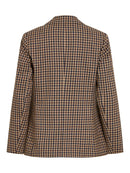 Max Check Blazer - Fields Of Rye/coffee Bean